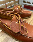 sebago portland artisan boat shoe adirondak lt saddle gum