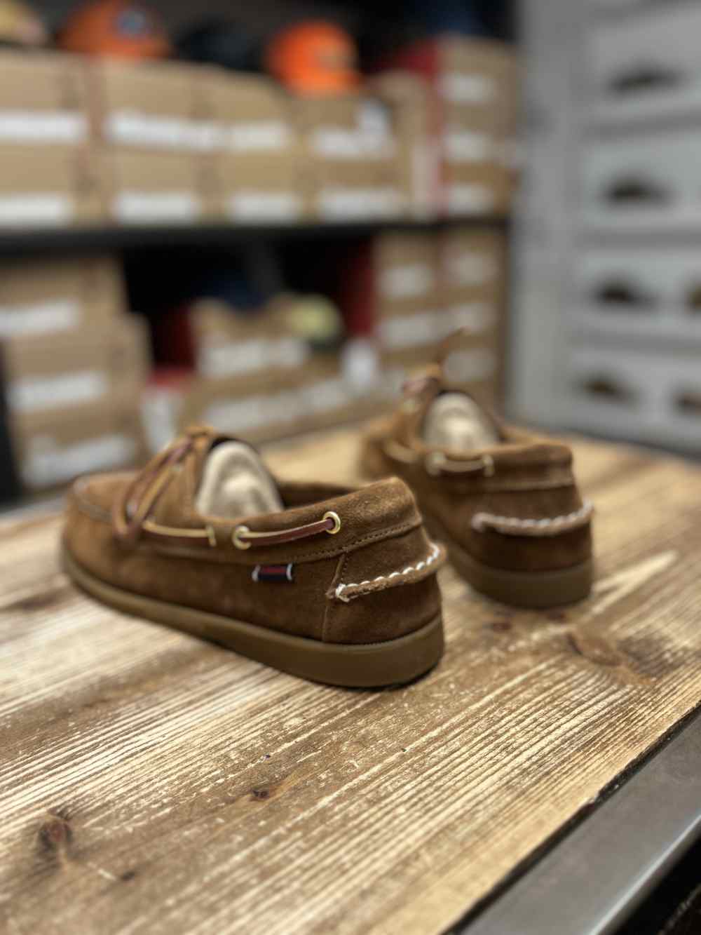 sebago portland artisan boat shoe snuff gum
