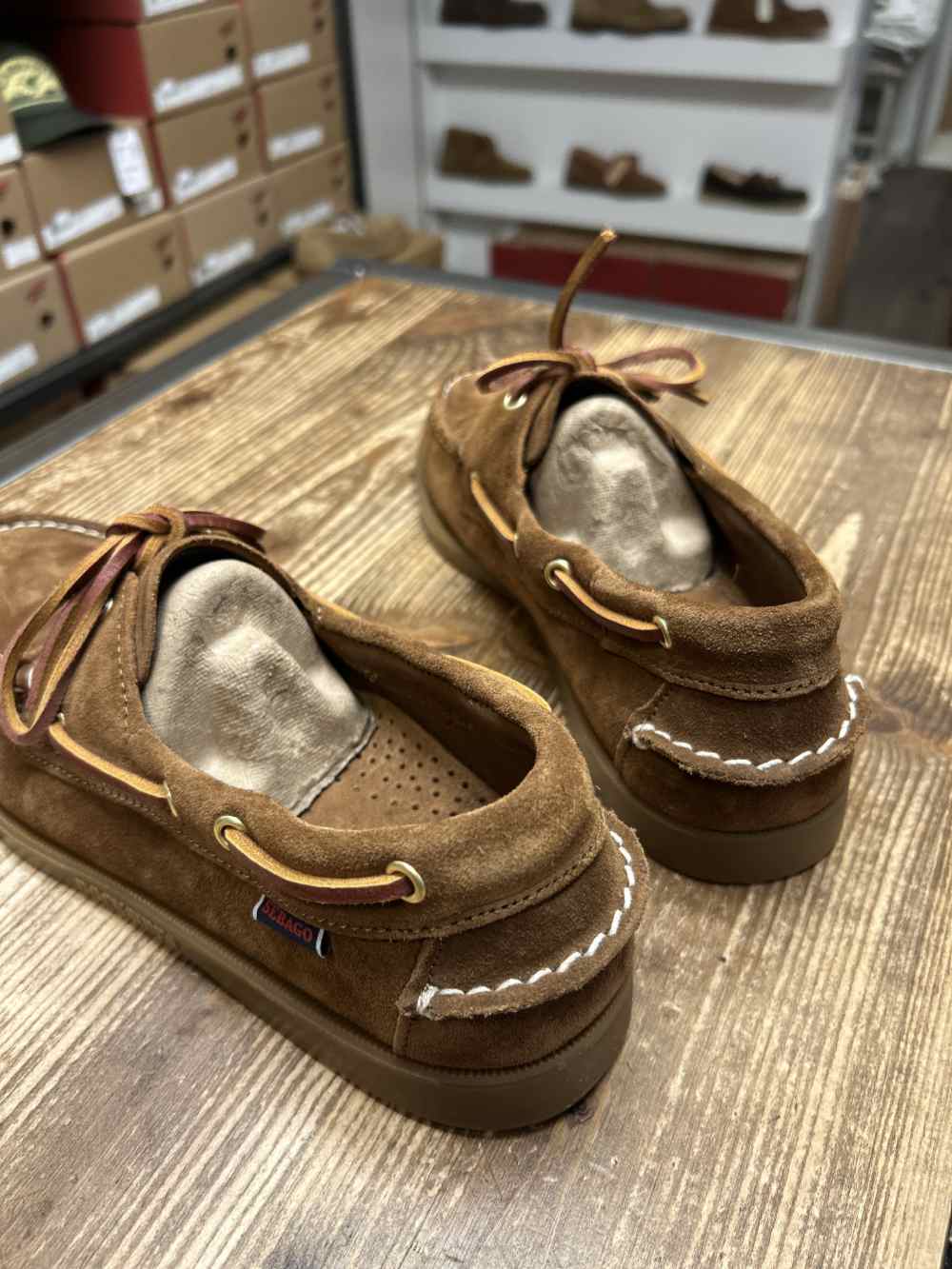 sebago portland artisan boat shoe snuff gum