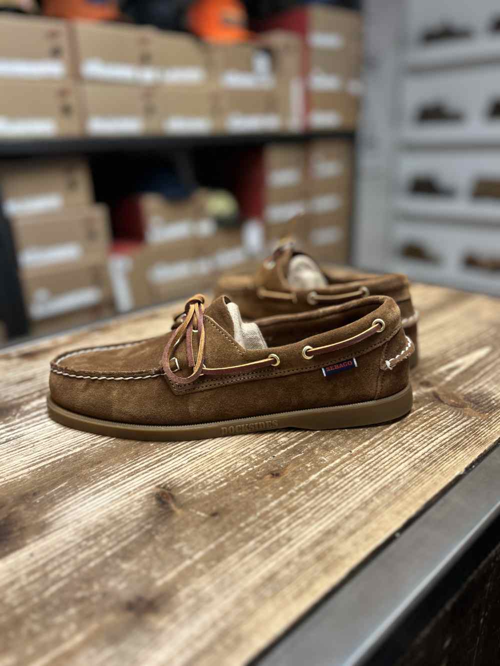 sebago portland artisan boat shoe snuff gum
