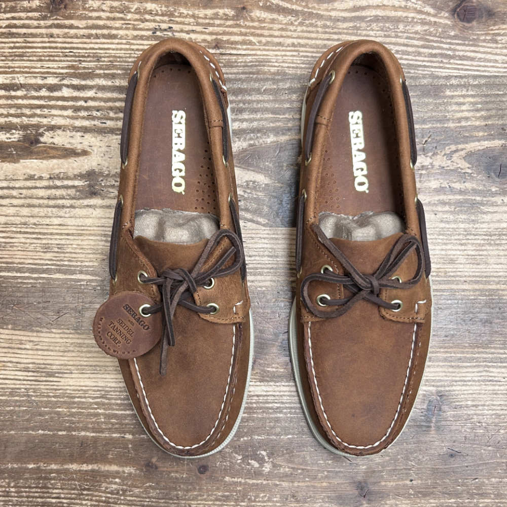 sebago portland artisan boat shoe texas brown tan