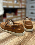 sebago portland artisan boat shoe texas brown tan