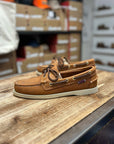 sebago portland artisan boat shoe texas brown tan