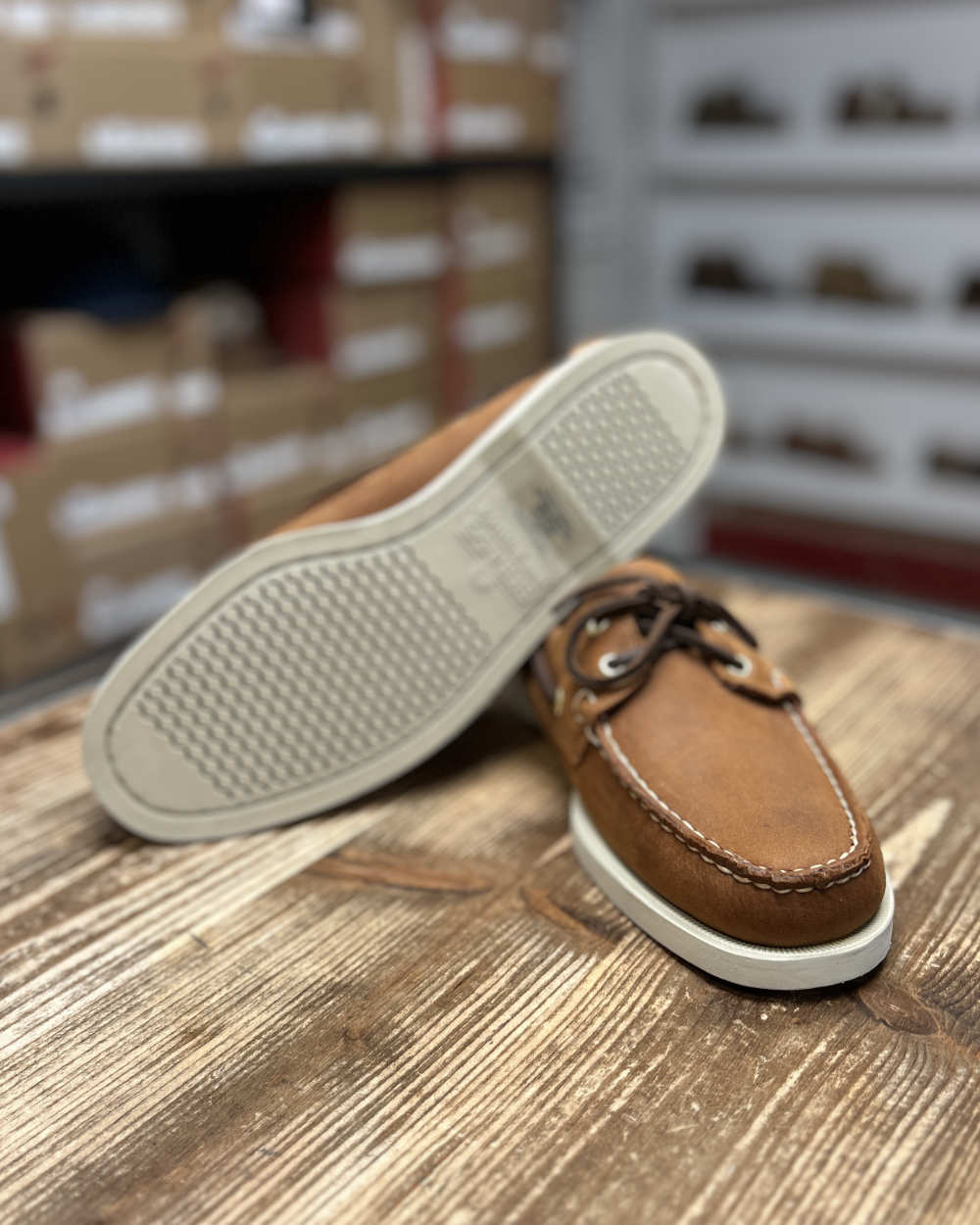 sebago portland artisan boat shoe texas brown tan