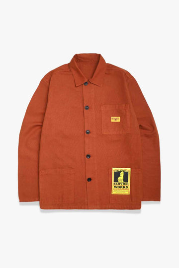 service works classic coverall jacket terracotta