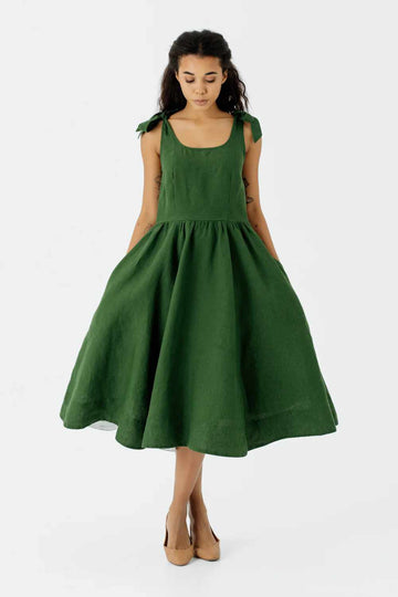 son de flor amelia dress emerald green