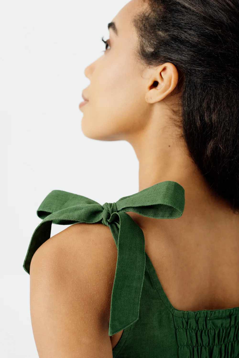 son de flor amelia dress emerald green