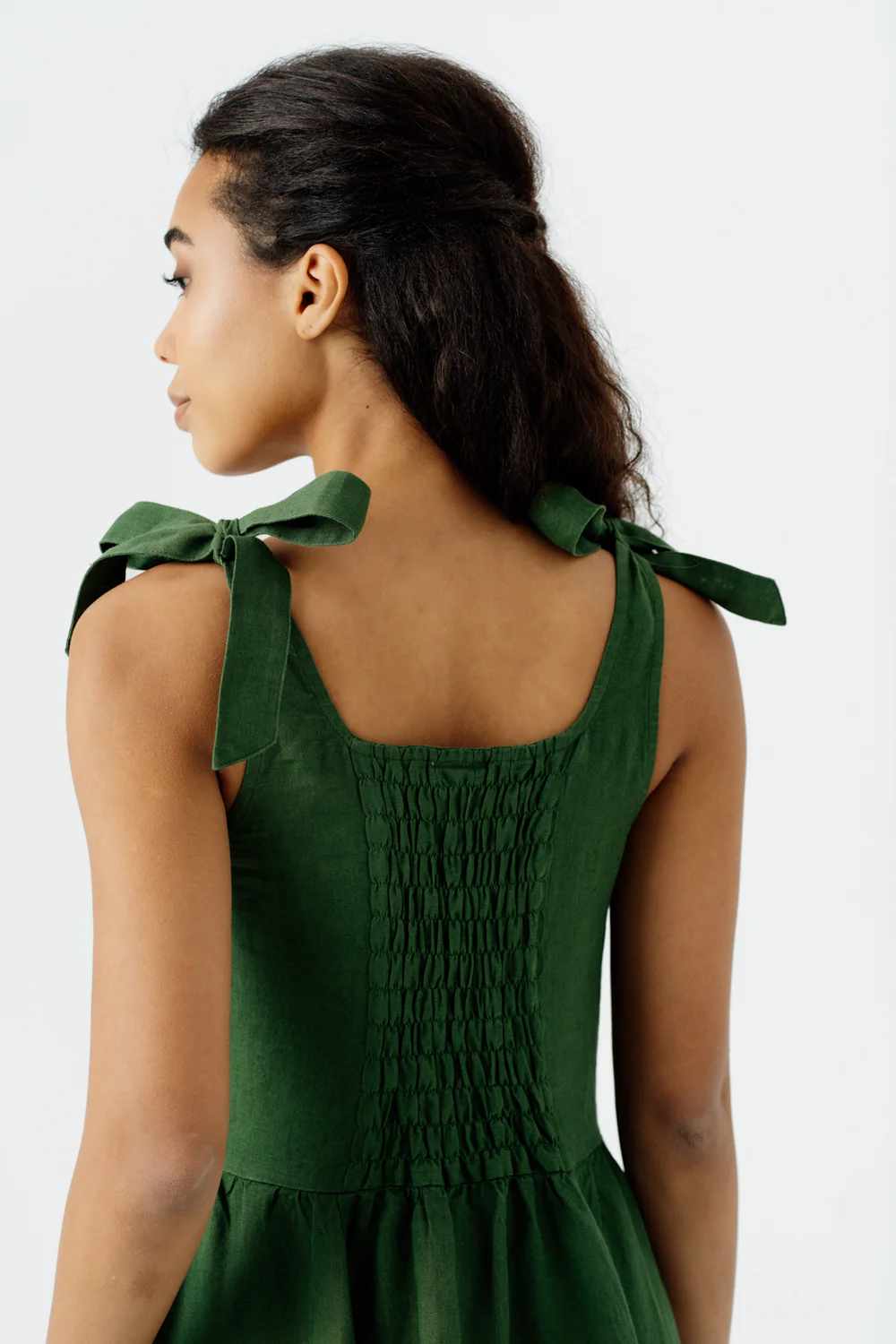 son de flor amelia dress emerald green