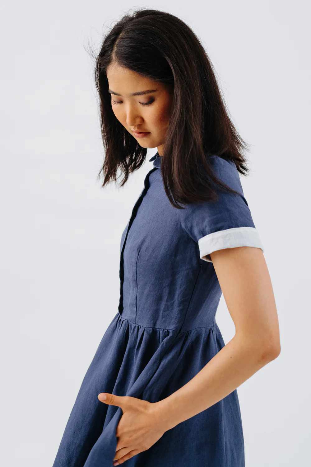 son de flor classic dress moonlight blue (LAST SIZ XLARGE) – www.sublime.bz