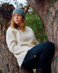 fjallraven ovik women rib sweater chalk white