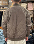 taion down military jacket dark khaki