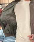 taion down military jacket dark khaki