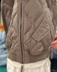 taion down military jacket dark khaki