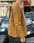 taion military crew deck down jacket dark beige
