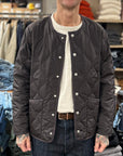 taion military crew deck down jacket dark chocolate