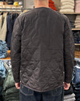 taion military crew deck down jacket dark chocolate
