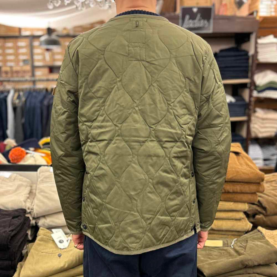 taion military crew neck down jacket dark olive