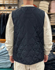 taion military crew neck down vest dark navy