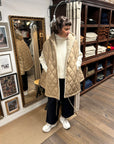 taion military down cape coyote beige