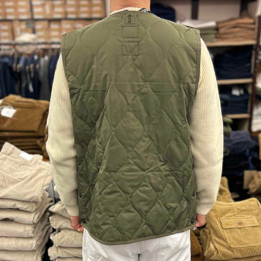 taion military v neck snap vest dark olive