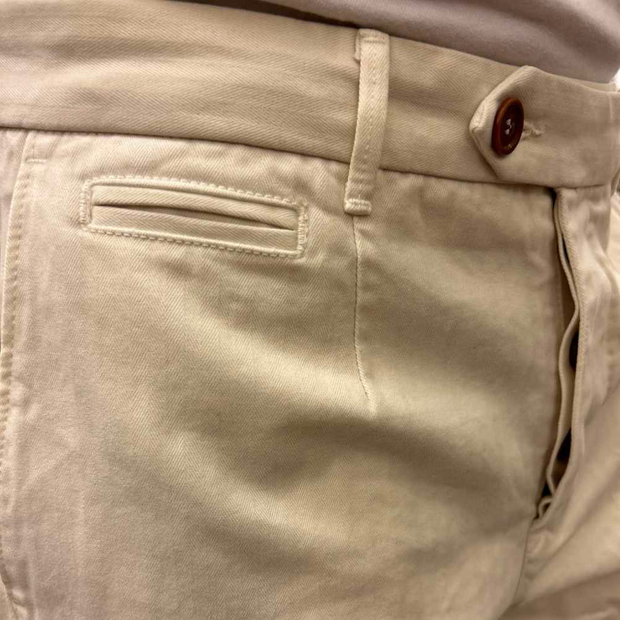tela genova duilio chino pant ecru