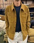 tela genova leo overshirt moleskin brown