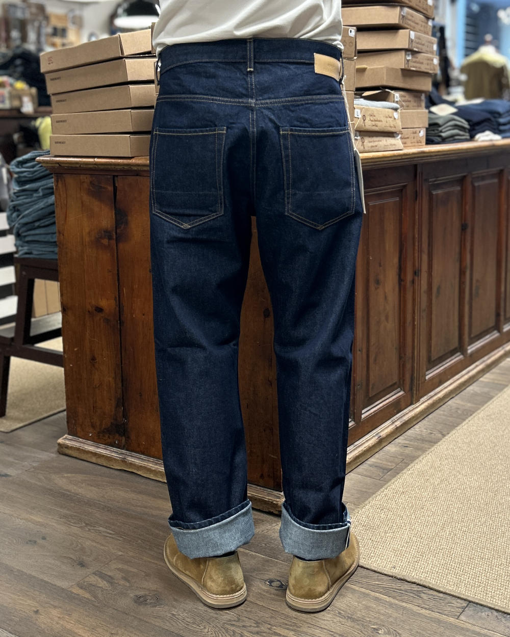 tela genova rodolfo denim pant blue one wash