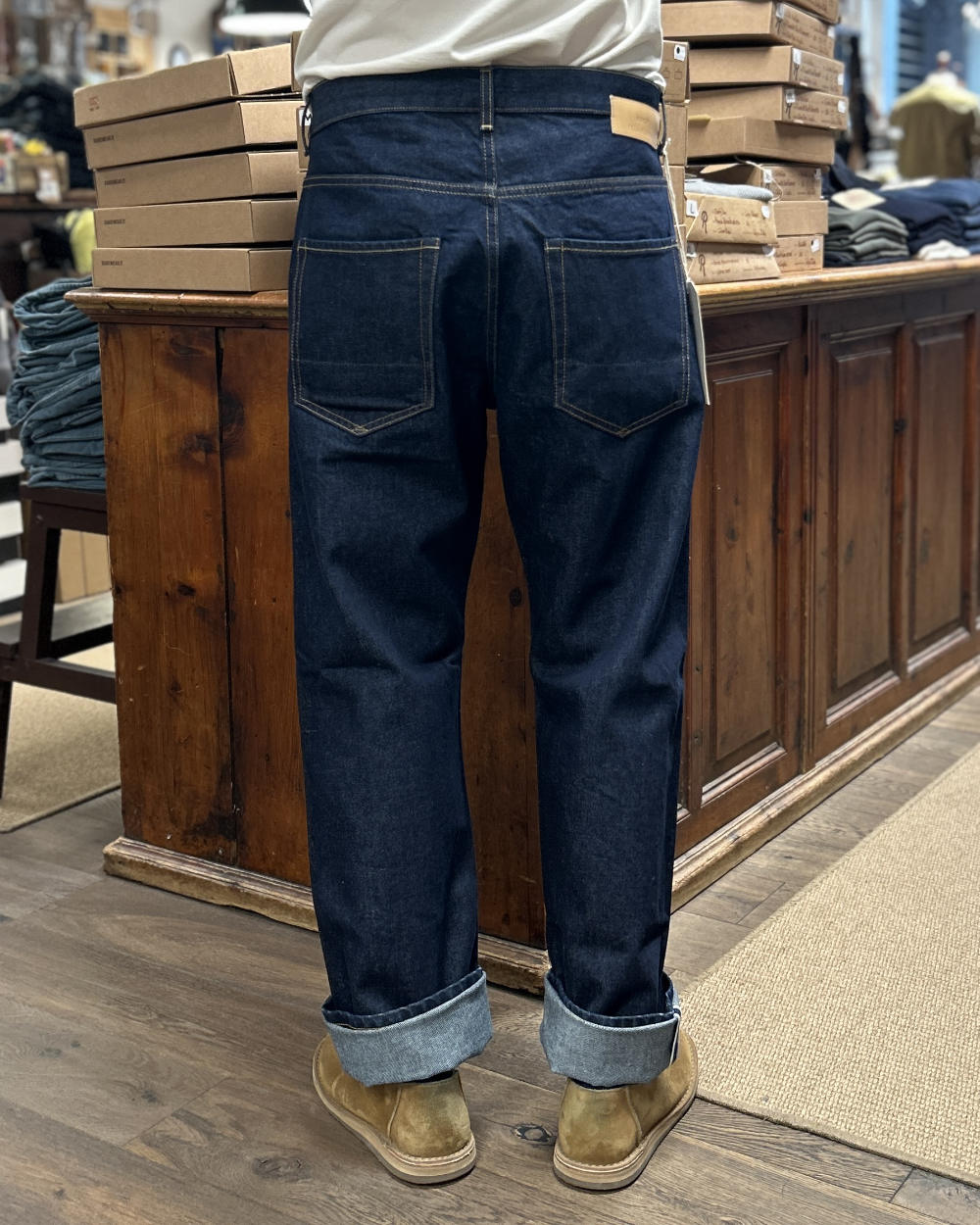 tela genova rodolfo denim pant blue one wash