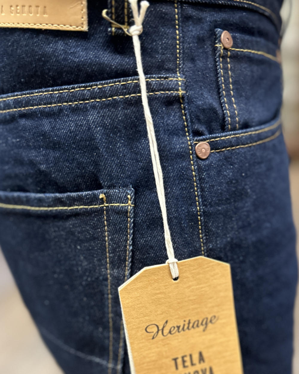 tela genova rodolfo denim pant blue one wash