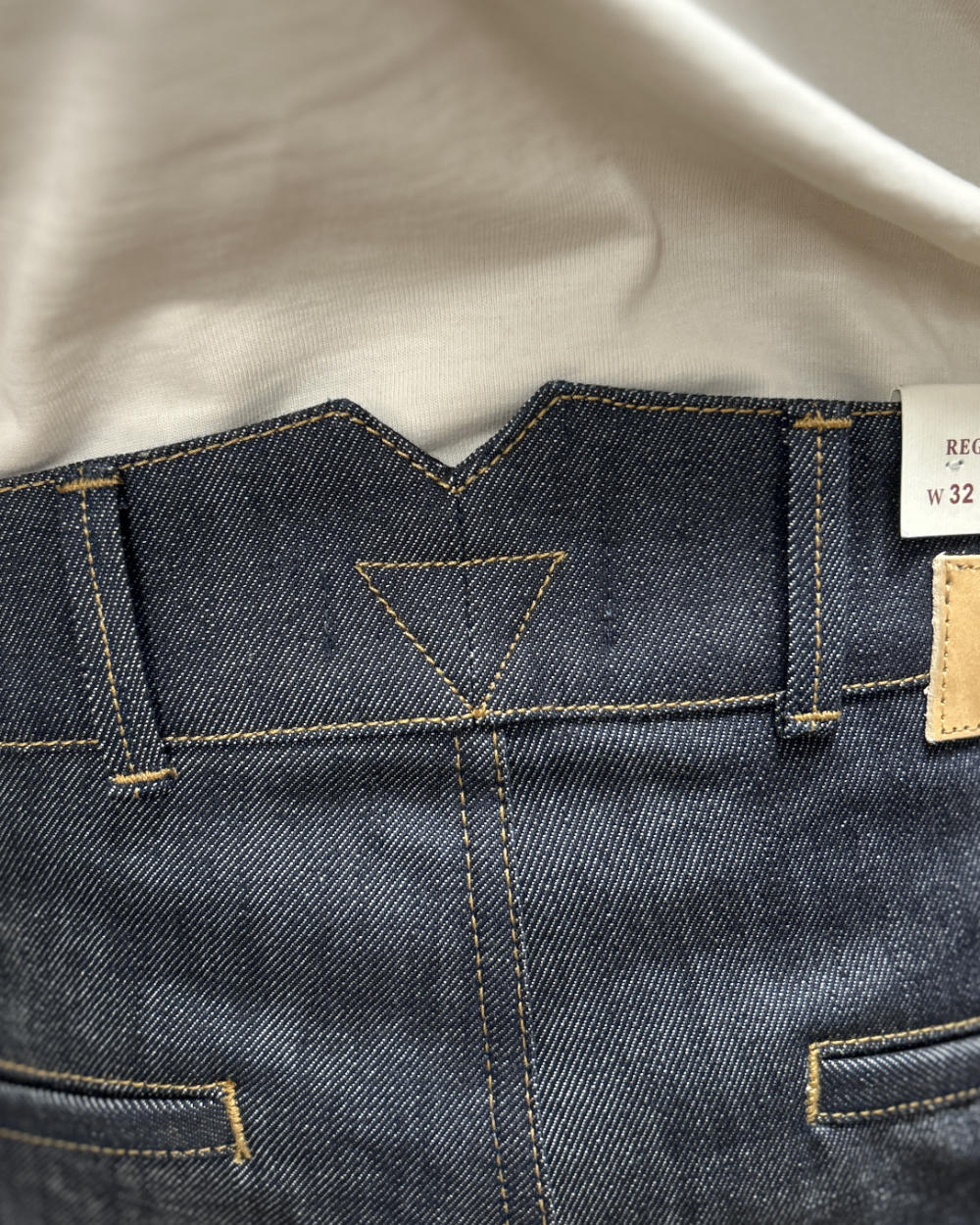 tela genova romolo denim pant blue unwashed