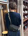 topologie bottle sacoche large black and bungee strap moss