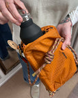 topologie bottle sacoche large burn orange and 8mm rope strap orange orbit