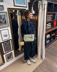 topologie explorer tote bag small moss and 8mm braided o-rope strap midnight