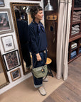 topologie explorer tote bag small moss and 8mm braided o-rope strap midnight