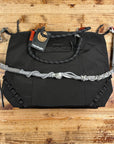 topologie explorer tote bag medium black and macrame strap shadow and two 10mm wrist straps black reflective
