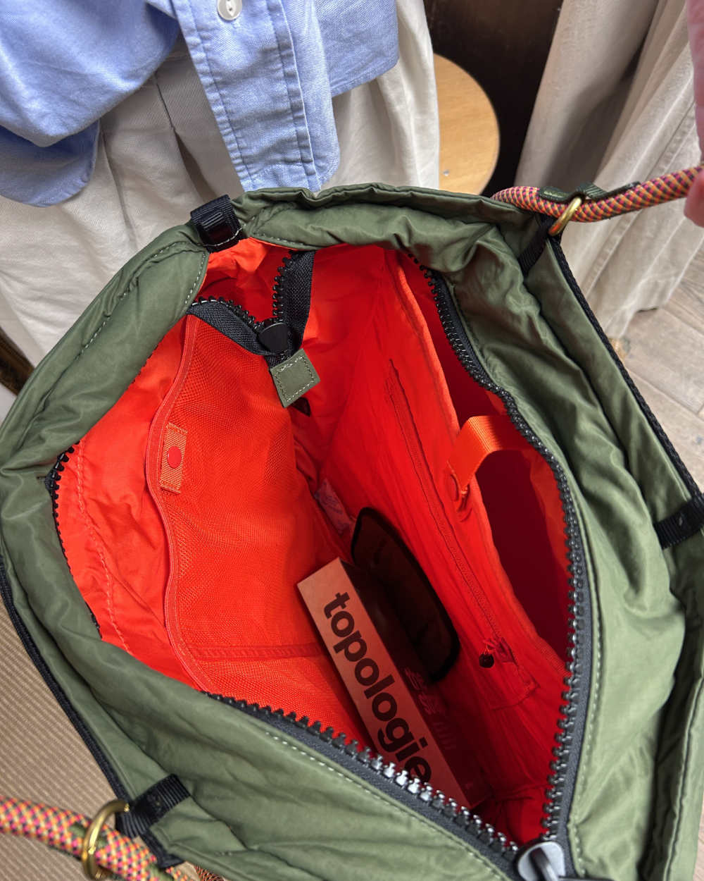 topologie helmet bag deep forest with 10mm rope loop eclipse lattice