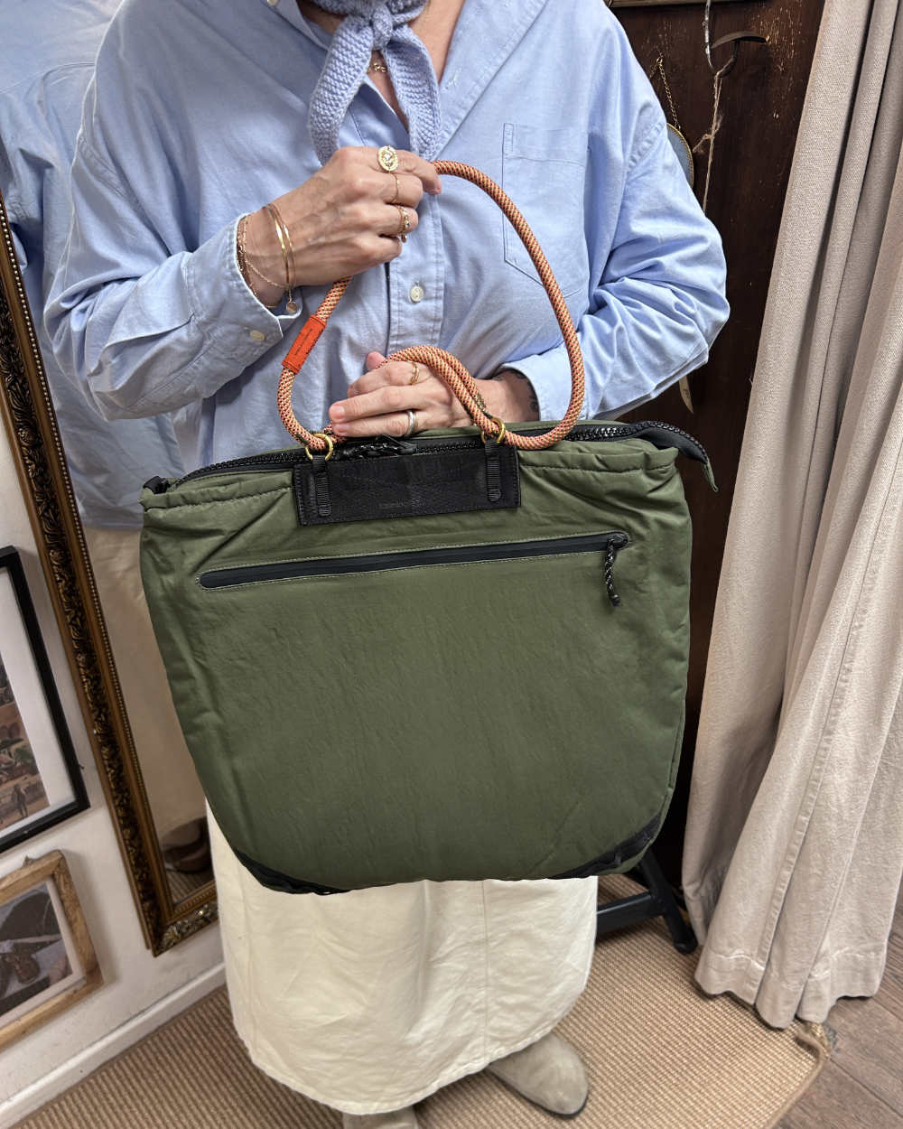 topologie helmet bag deep forest with 10mm rope loop eclipse lattice