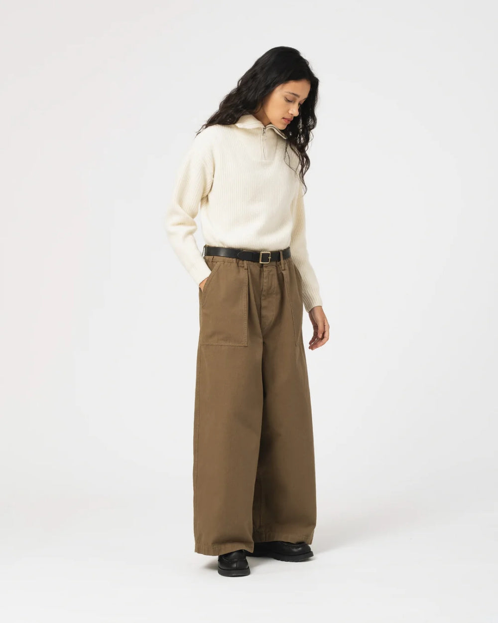 girls of dust fatigue pants duck canvas lizard
