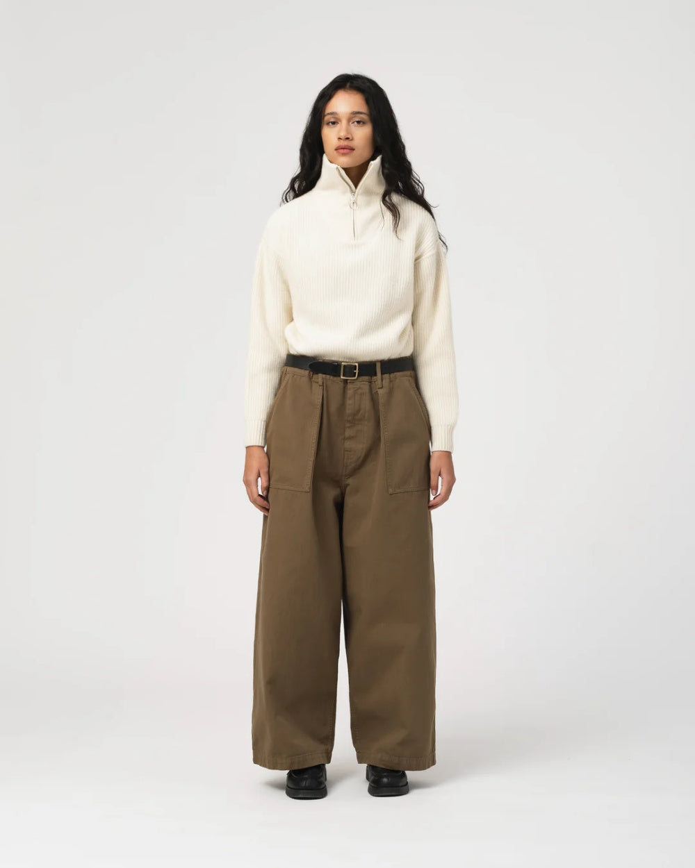 girls of dust fatigue pants duck canvas lizard