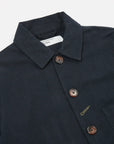 universal works bakers chore jacket in black nebraska cotton (LAST SIZE SMALL)