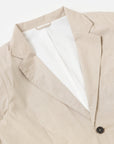 universal works boston blazer kennedy stripe brown