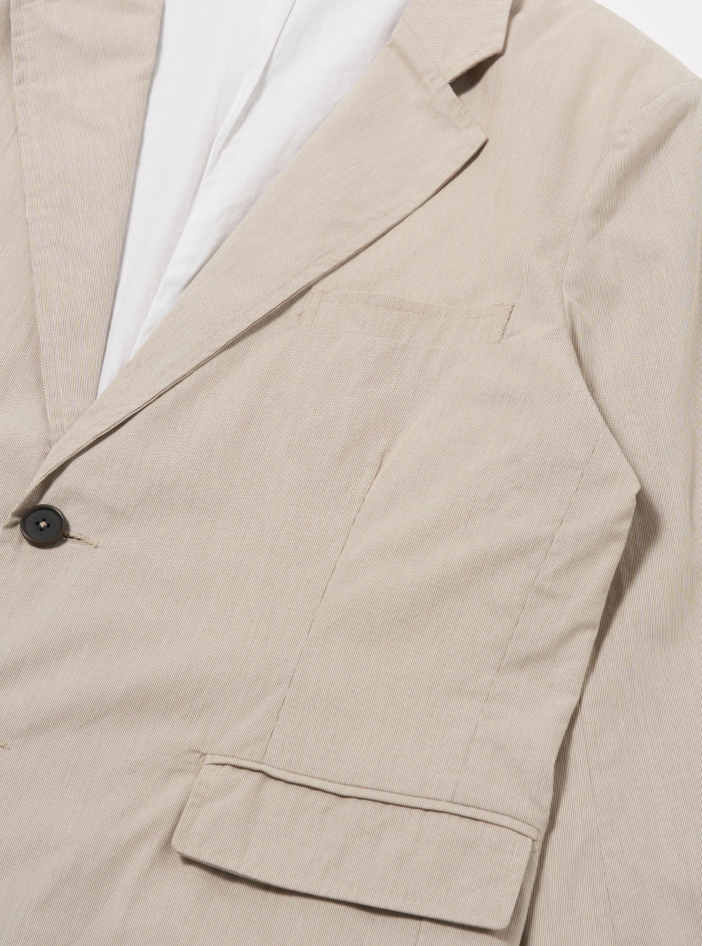 universal works boston blazer kennedy stripe brown