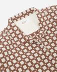 universal works camp shirt long sleeve delos 8 cotton sand