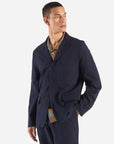 universal works capitol jacket navy lord cotton linen