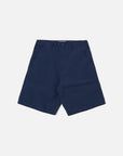universal works clean short navy derby stripe