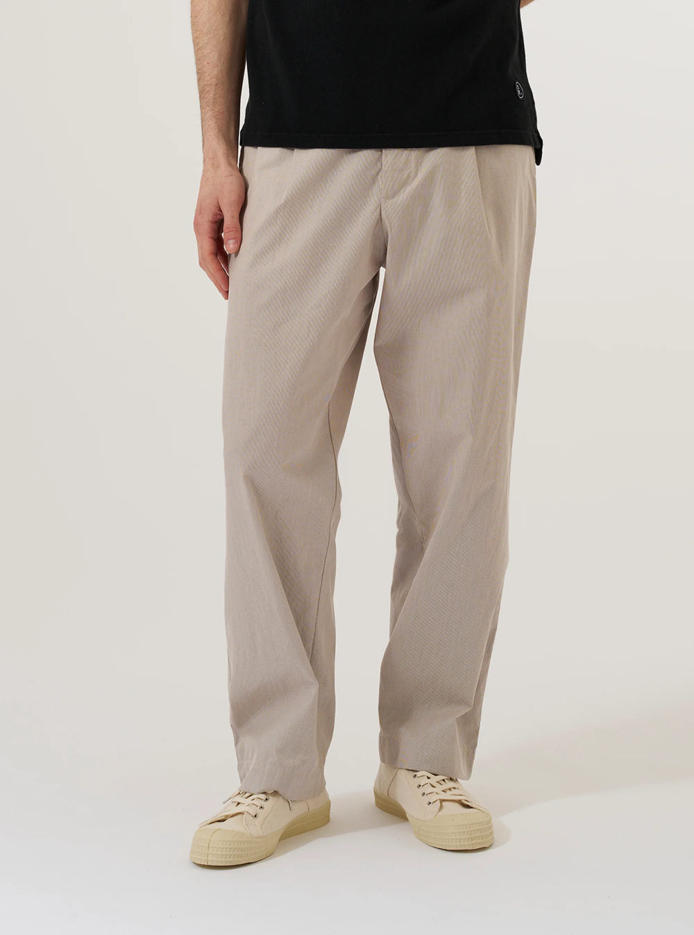 universal works duke pant kennedy stripe brown