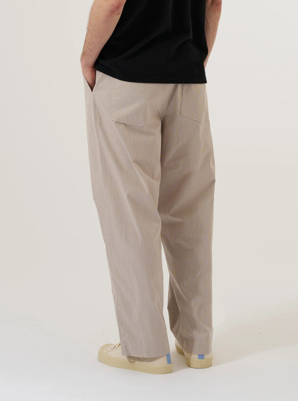 universal works duke pant kennedy stripe brown
