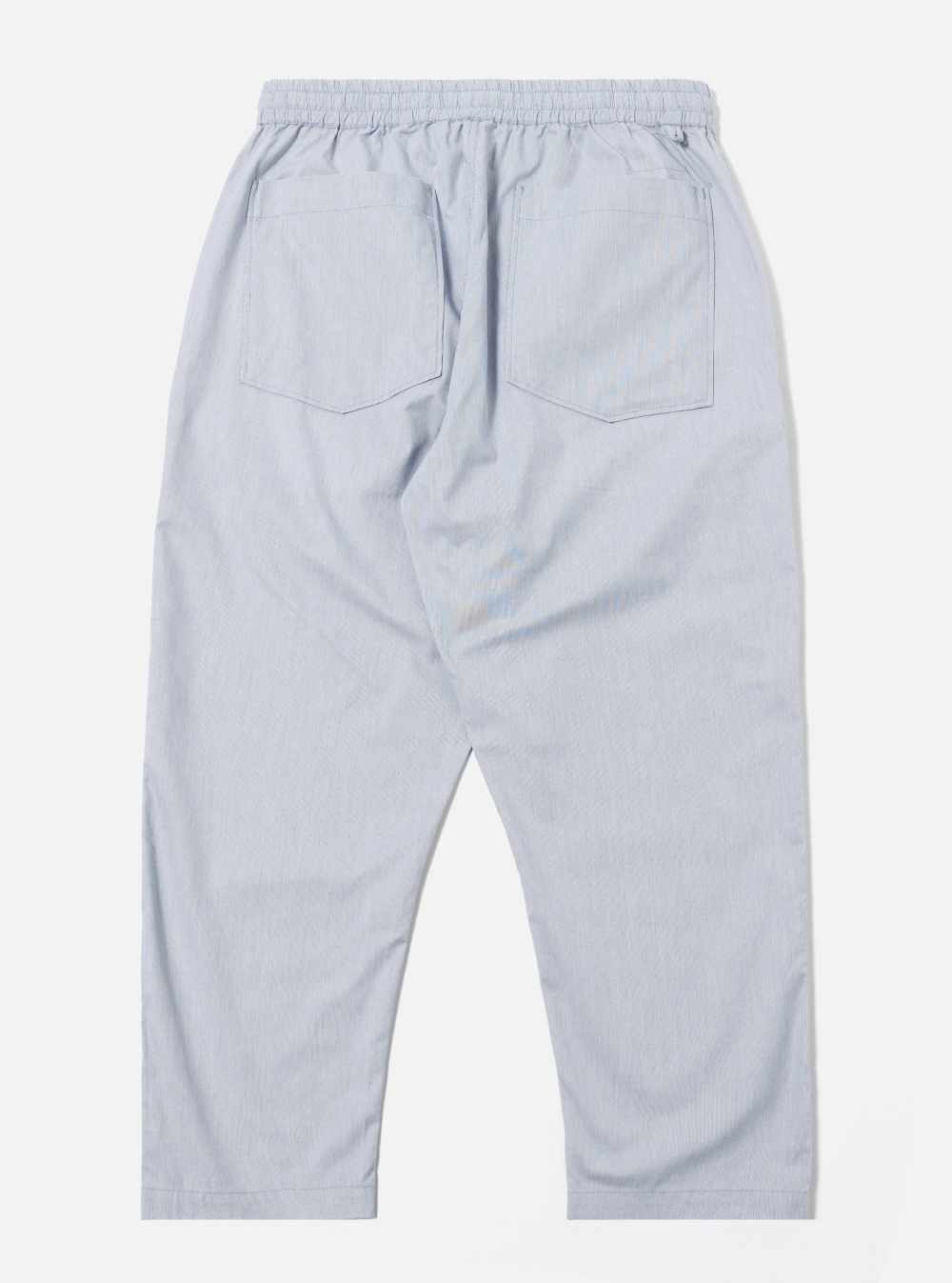 universal works hi water trouser navy kennedy stripe