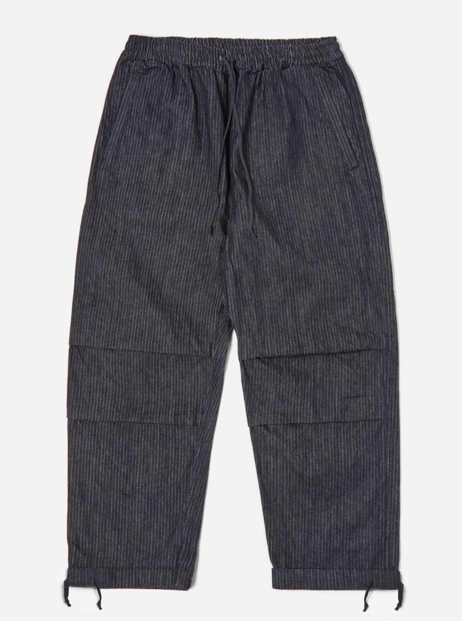 universal works japanese twill denim parachute pant indigo