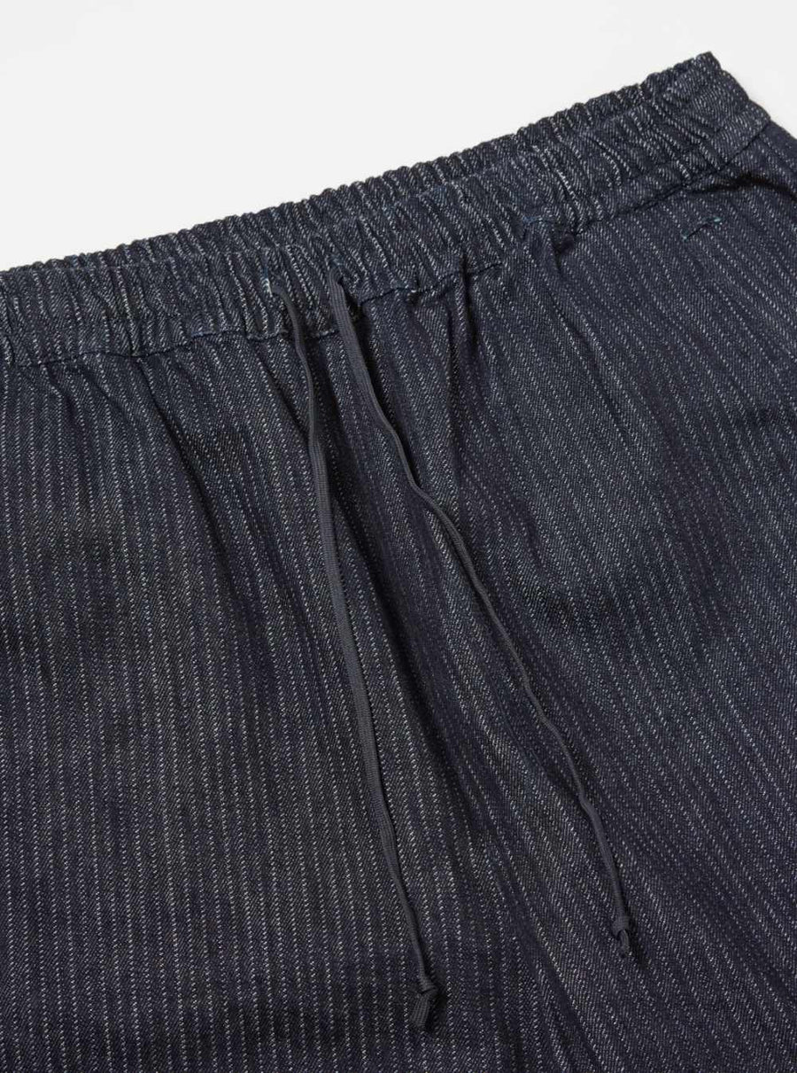 universal works japanese twill denim parachute pant indigo